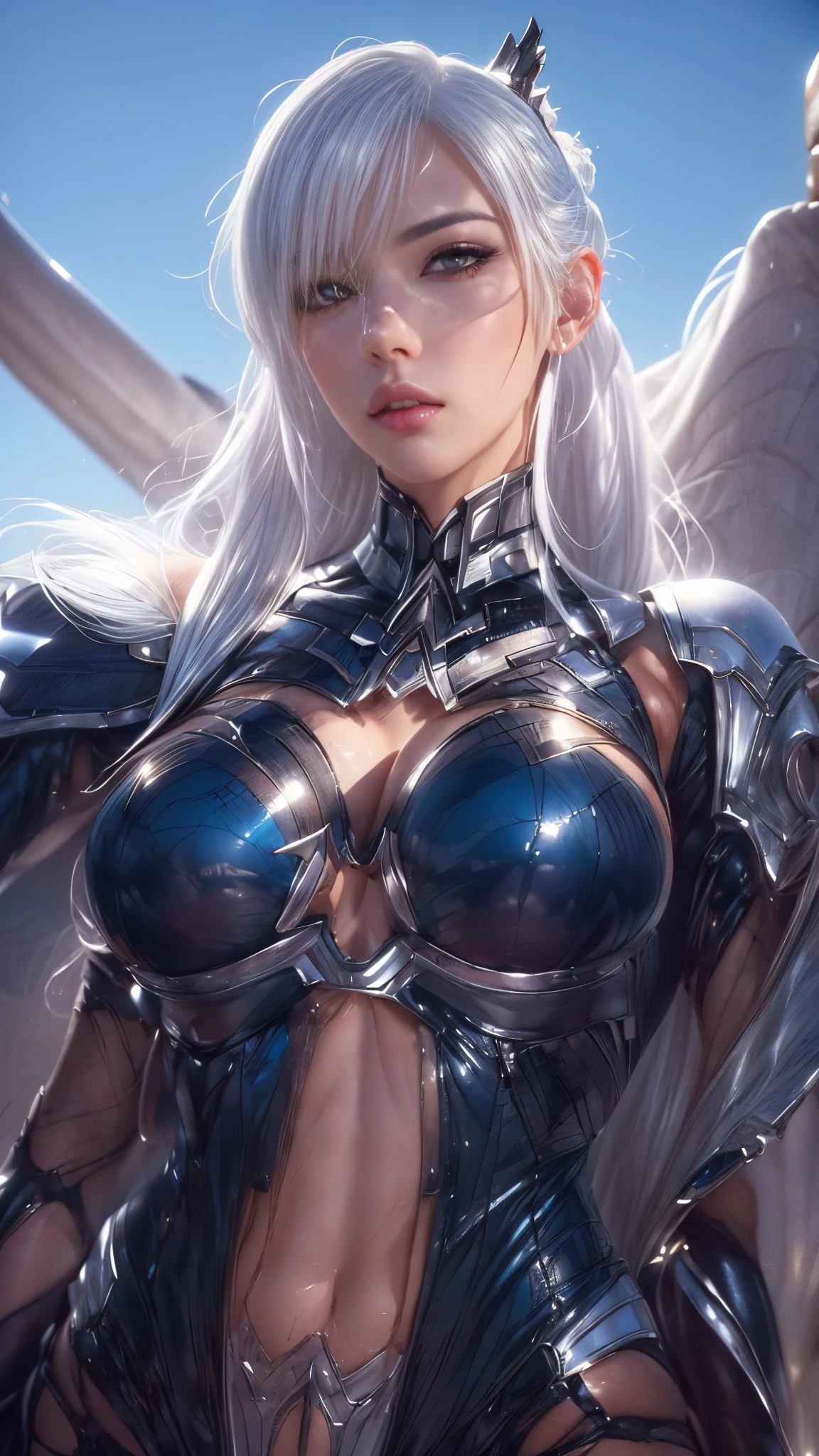 a close up of a woman white hair with a very  outfit on, extremely detailed artgerm, ig model | artgerm, ashe, artgerm detailed, artgerm. high detail, artgerm and rossdraws, style artgerm, rossdraws 1. 0, :: rossdraws, ! dream artgerm, rossdraws 2. 5