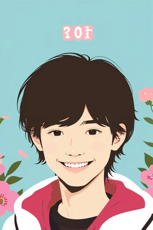 Japanese,20th generation,male,An illustration,smile