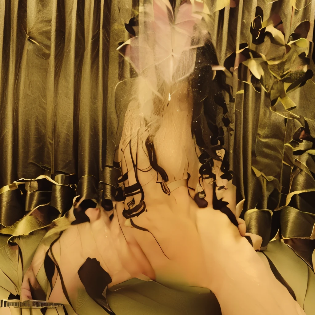 Mujer realista en topless, lowering the underware in a bright room