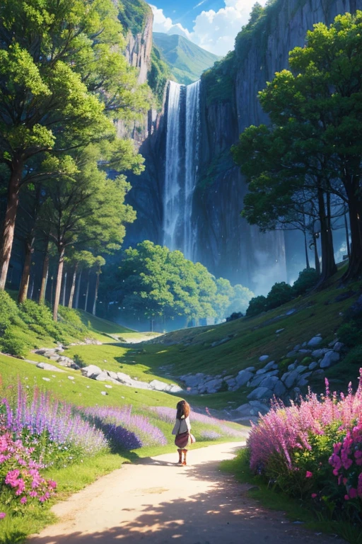 (best quality,4k,8k,highres,masterpiece:1.2),ultra-detailed,(realistic,photorealistic,photo-realistic:1.37), colorful, vibrant, beautifully animated, a group of people standing in front of a windmill in an anime screenshot, a screenshot from an animated movie, dusk ruins explorer, anime scenery, today's featured anime stills, anime countryside landscape, movie still from an animated film, anime screenshot, in an animated movie, anime movie screenshot, anime landscape concept art, Studio Ghibli-style, beautiful anime scenes