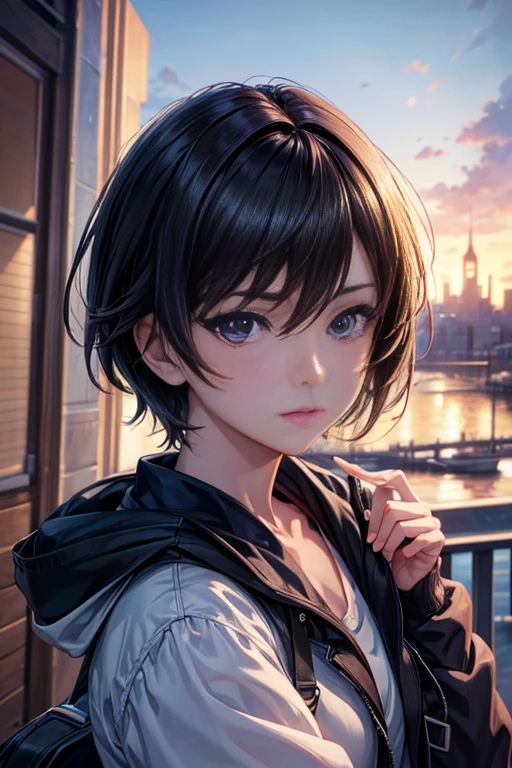 (best quality,4k,8k,highres,masterpiece:1.2),ultra-detailed,realistic,2girls,beautiful detailed eyes,beautiful detailed lips,extremely detailed eyes and face,long eyelashes,anime background art,random background scenery,anime background,anime scenery,anime landscape,drawing in anime artist's studio,anime still frame,shinkai makoto,high detail,small town background,beautiful anime scenes,shinkai makoto