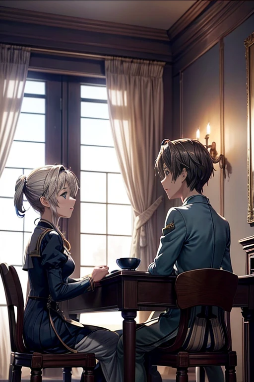 Several people sitting at a table in a room, Violet Evergarden, Today's featured anime stills, Screenshots from animated movies, Animation movie screenshots, anime film still, animation stills, animation still frame, in animated movies, 官方animation stills, Still from TV animation, animation still frame, anime scene, 2 0 1 9 animation screenshots