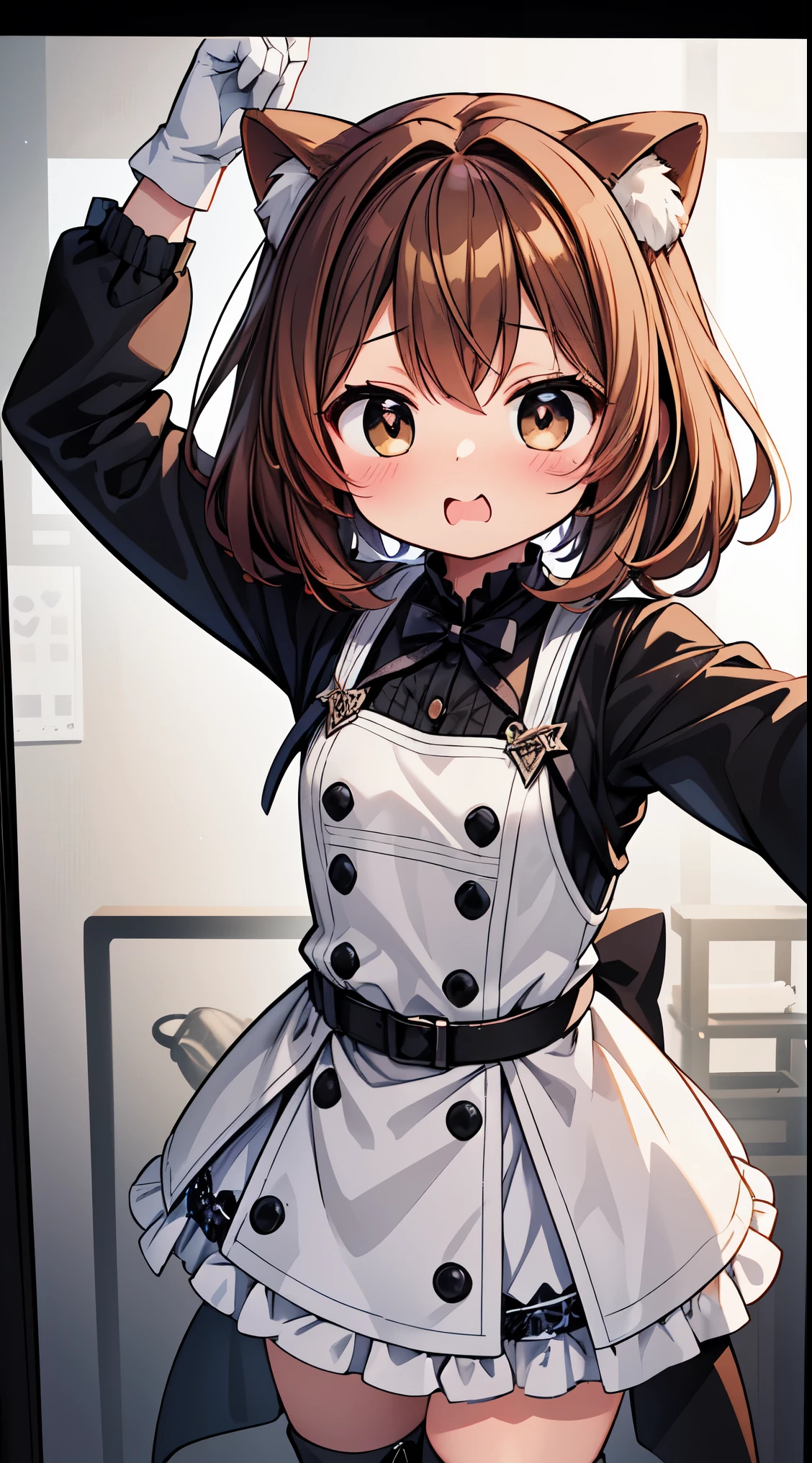 ultra-detailed, high resolution,(incredibly absurdness) ,extremely detailed CG unity 8k wallpaper, ((masterpiece)), ((top-quality)),
BREAK, (Cute:1.5),(Chibi:0.5),(kawaii:2.0),(:2.0),(7 girl),(Solo:1.65),BREAK, (flat chest:1.2,), Clear skin, Beautiful skin, Shy, One beautiful ,Colossal tits(Hair Bow, reddish brown hair, Twin-tailed:1.2), (Brown eyes, long eyelashes, Double eyelids: 1.4), Shiny skin, BREAK, Star \(symbol\, (gloves, White Gloves:1.3), (bug, Dress,polka dot:1.3) , Looking at Viewer,(long boots:1.2),
BREAK,
country style, western-inspired clothing, cowboy boots, denim, plaid shirts, rustic accessories, earthy colors, casual comfort
BREAK
brutalist art, raw concrete, geometric forms, architectural sculptures, bold textures, industrial aesthetic, unadorned surfaces
BREAK
scientific discoveries, technological innovations, cutting-edge research, modern advancements, futuristic designs
BREAK
Victorian patterns, 19th-century designs, ornate motifs, intricate details, historical influence, decorative art, lavish aesthetics
BREAK
Illustrate a selfie-style image, capturing a personal moment, casual expressions, and a sense of candidness
BREAK
Illustrate a gravity controller, with the ability to manipulate gravitational forces, bending the laws of physics to their will
BREAK
Design a black-and-white image, emphasizing tones, contrasts, and textures without the distraction of color
BREAK
Illustrate the ruins of an ancient castle, with crumbling walls, mysterious passageways, and a sense
BREAK,wakame,wakame,wakame,(Cowboy Shot:1.4),
BREAK,(Blurry background:1.3),(absurderes, hight resolution, Super Detail Art),cel shading,Clear Color, Lonely optical effect, Beautiful pictures, Bright glow, mystic atmosphere,(Close-up of girl:1.1), Mystical light particle effect,manga influence, clean line drawings,