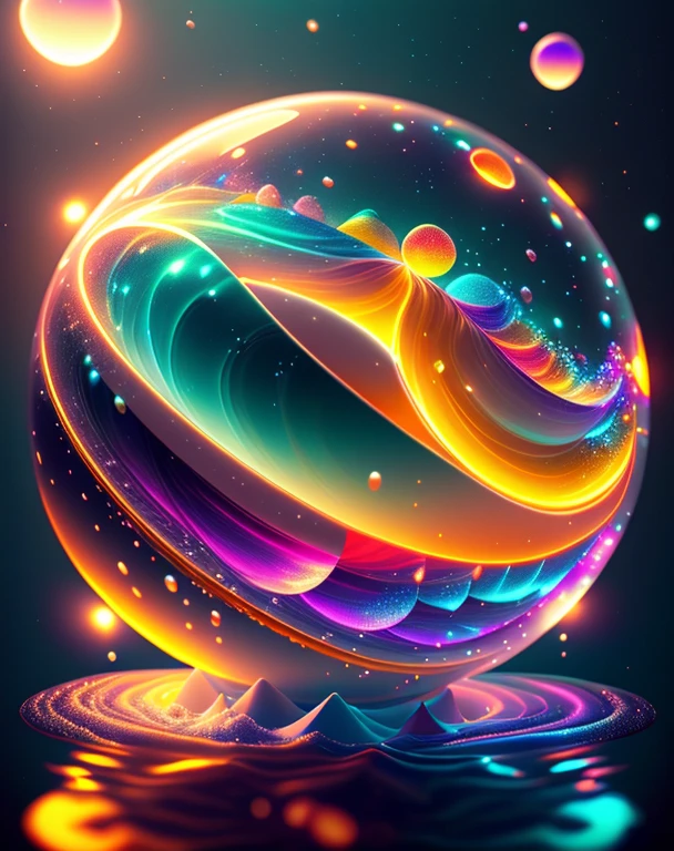 Alberto Severo art, Agregar muchos efectos de gotas y salpicaduras multicolores) ,Arafed image of a glowing orb with water splashing from it, esfera brillante, Render de octanaje colorido, Bola de cristal, globo de plasma, bola de cristal, Cinema 4D render colorido, magical glowing sphere in midair, esfera de vidrio, translucent sphere, esfera brillante, esfera, light particules, Fondo de pantalla AMOLED, Brillante Neon Vray, Greg Rutkowski. Renderizado de octanaje (Alberto Severo art,Hay una bola de colores flotando y salpicando agua muchas salpicaduras y gotas muticolores, Super renderizado en octanaje renderizado, Renderizado en Cinema 4D, Renderizado en Cinema4D, creado en octane render, Render de octanaje colorido, renderizado en renderizado de octano, global ilumination. VFX, Renderizado en octanaje renderizado 32K, Renderizado en Cinema 4 D Octane, Incredible octane rendering, Realistic octane rendering Close-up fantasy with water magic, movimiento, salpicaduras, gotas, (Vista de primer plano ) , cinematography lighting, efecto de luces led multicolores en el agua de la piscina, salpicaduras multicolores, gotas multicolores, Alberto Seveso Arte, , ultra-high def, no borroso, Texturas, 3d, cinematic landscape