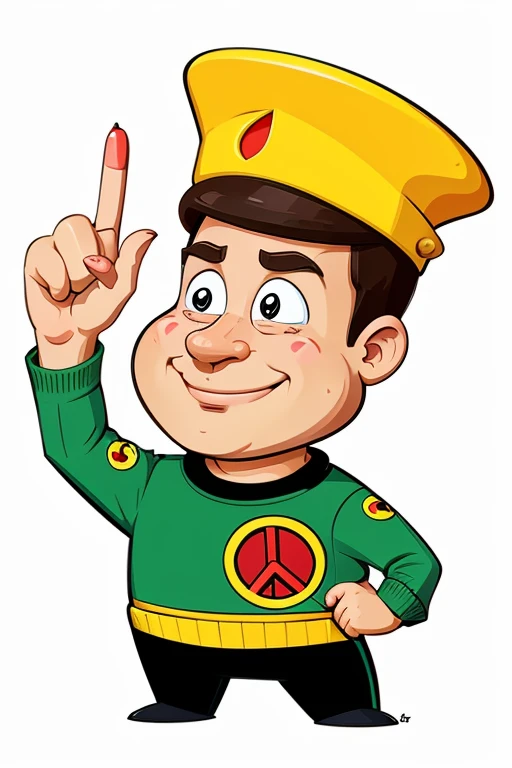cartoon pencil character giving peace sign with hand, vector art, art, Caricature illustration, funny illustration, cartoon style illustration, cartoon drawing, 1024x1024, color marker, cartoon character, Pictures, cartoon image, HD illustration, clipart, animation character, mascot illustration