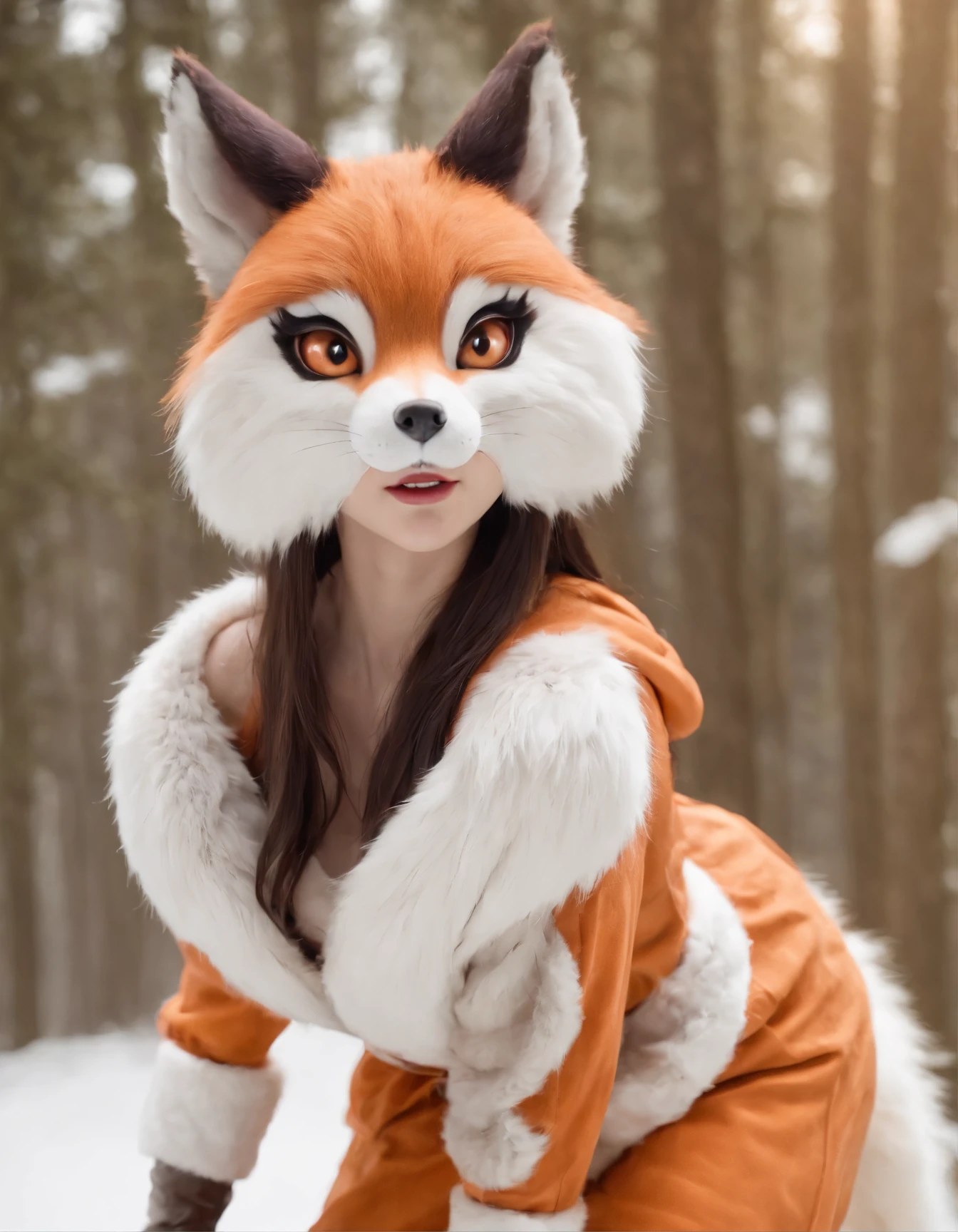 A lovely woman is a sexy revealing costume, she is at a furry rave (Dog goes "woof", cat goes "meow" Bird goes "tweet" and mouse goes "squeak" Cow goes "moo", frog goes "croak" And the elephant goes "toot" [Pre-Chorus: Bård] Ducks say "quack" and fish go "blub" And the seal goes "ow ow ow" But there's one sound that no one knows [Chorus: Bård] What does the fox say? "Ring-ding-ding-ding-dingeringeding! Gering-ding-ding-ding-dingeringeding! Gering-ding-ding-ding-dingeringeding!" What the fox say? "Wa-pa-pa-pa-pa-pa-pow! Wa-pa-pa-pa-pa-pa-pow! Wa-pa-pa-pa-pa-pa-pow!" What the fox say? "Hatee-hatee-hatee-ho! Hatee-hatee-hatee-ho! Hatee-hatee-hatee-ho!" What the fox say? "Joff-tchoff-tchoffo-tchoffo-tchoff! Tchoff-tchoff-tchoffo-tchoffo-tchoff! Joff-tchoff-tchoffo-tchoffo-tchoff!" What the fox say?) Show all of her from head to toe
