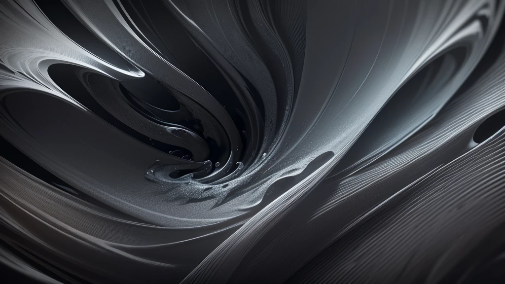 a close up of a black flowing fabric, black fluid simulation, smothered, highly detail. octane render, octane render sharp focus, smooth render, rendered in houdini, smooth surface render, sharp edges. octane render, silk flowing in wind, houdini fluid simulation, flowing realistic fabric, exquisite and smooth detail, (((black background)))