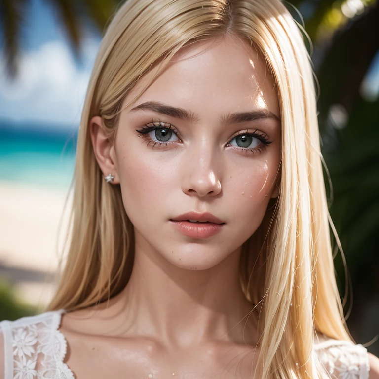 BeautiFul 20 year old blonde Swedish girl, .CRUDO, beautiFul woman, (Cabello rubio ondulado extralargo), ((retrato)), ((detallado Face:1.2)), ((detallado Facial Features)), (Finely detailed skin), piel palida, (couleur Froide), wet, wet, ReFlectors, (mesa) (proportions parFaites)(fotos realistas)(Mejor calidad) (detallado) fotografiado con una Canon EOS R5, ObjectiF 50mm, F/2.8, nFFsw, (8k) (fondo de pantalla) (cinematic lighting) (dramatic lighting) (Sharp focus) (complicado) modo, From Front, ultrarrealismo, ojos sexys, diosa escandinava rubia, ultra detail Face, labios detallados