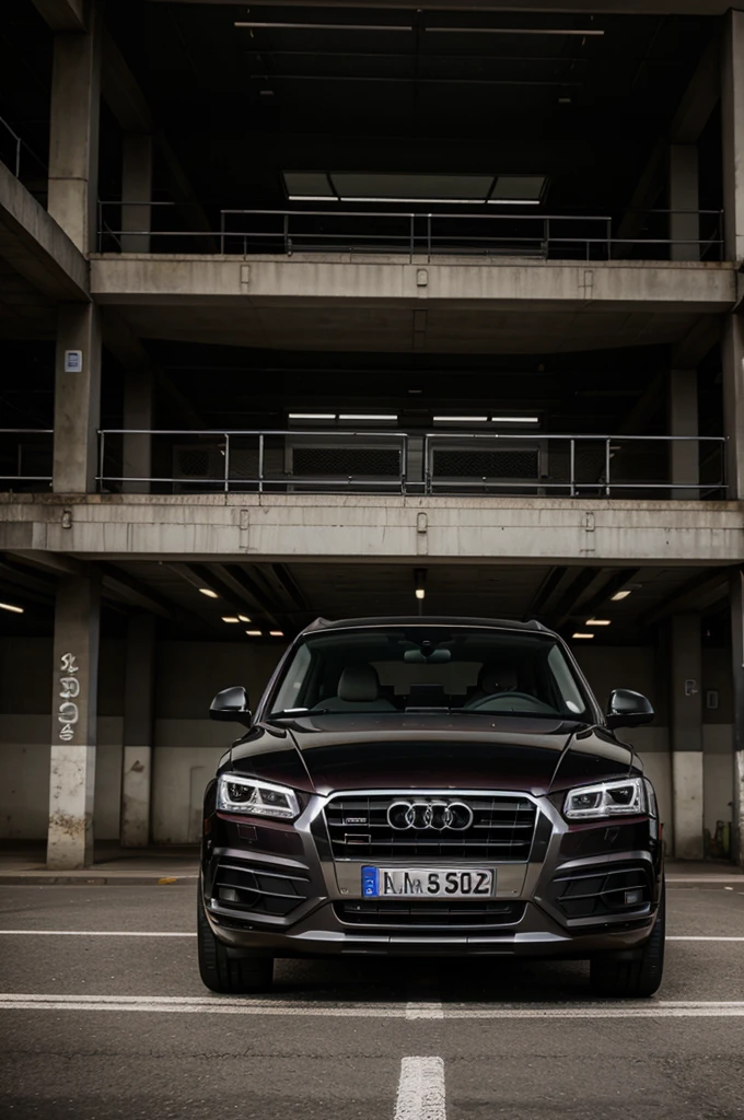 Aufgetunter schwarzer audi Q5
