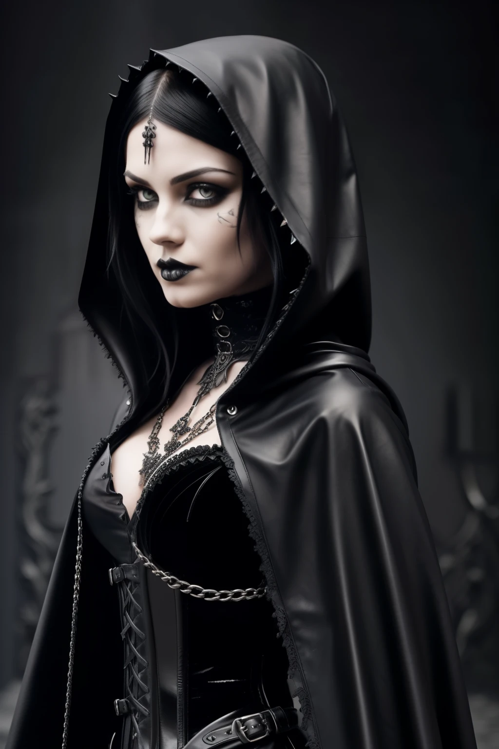 gothic, steampuk girl, mist, fog, gorgerous, rays of lazer light, perfect shadows, perfect face, dtailed face <lora:gothic_v1:1>