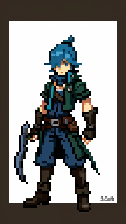 thief locke from final fantasy 6 full body , best quality