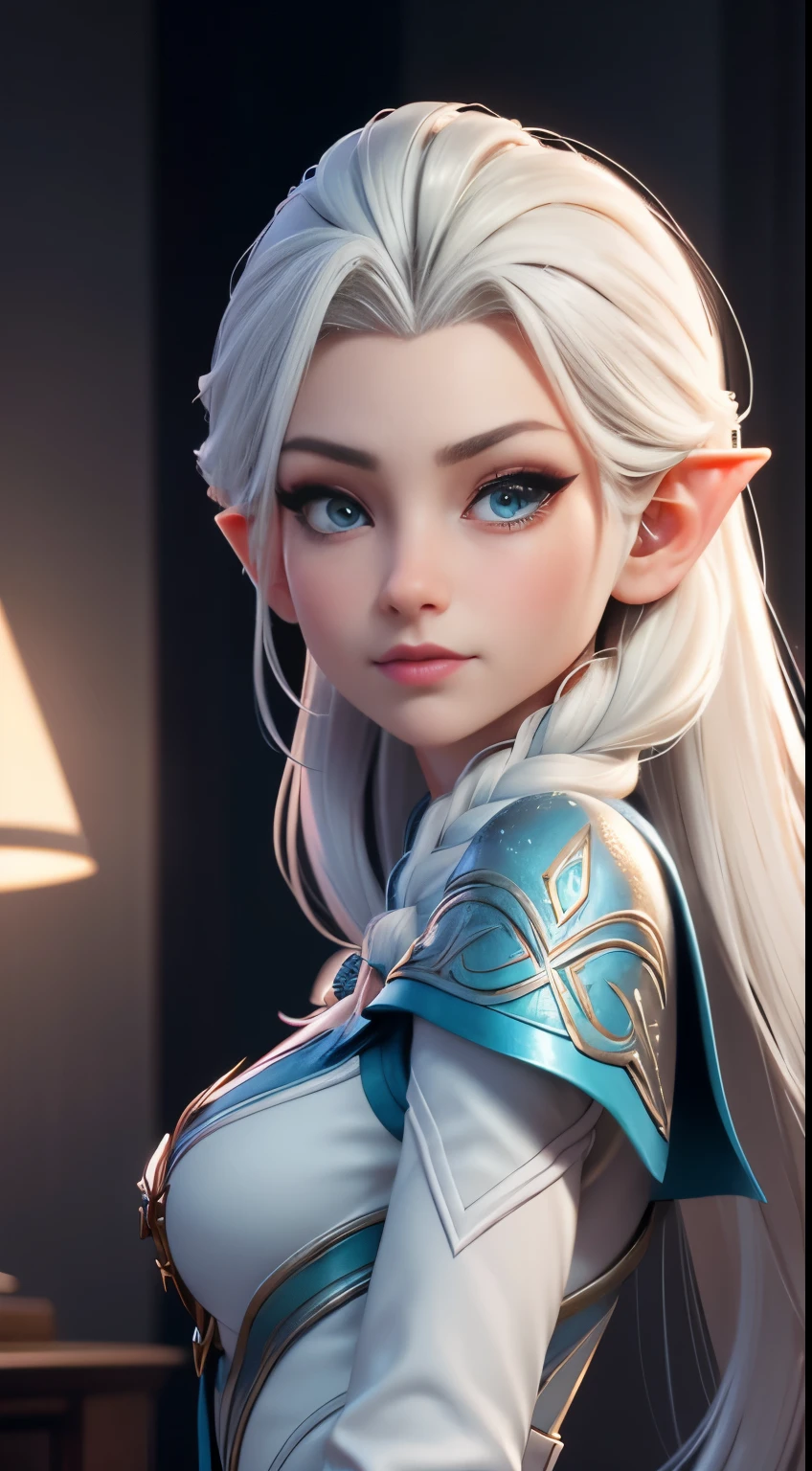 Elfgirl Highly detailed CG unity 8k wallpaper, style shot, complex, high detail, dramatic, highest quality movie still image, very detailed, masterpiece, best quality, character design, Elsa, Elsa from Frozen, (( Dark style)), realistic ultra-detailed rendering style, natural light, sharp character design, (hard focus, 8k), (((natural skin texture))), 8k textures, soft cinematic lighting, adobe lightroom, dark room, hdr, Sophisticated, Elegant, Rich Detail, Sharp Focuilm Look) )), Soothing Tones, Detail Frenzy, Intricate Detail, Super Detail, Low Contrast, Soft Film Lighting, Dull Colors, Exposure Blending, HDR, Fade, 35mm, f/1.4, ISO64, f16, 25 sec.