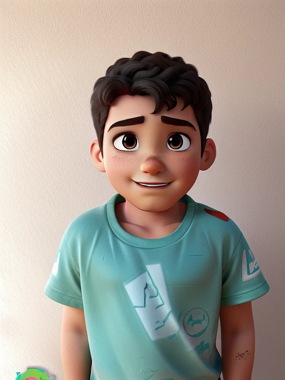 flying with iron man armor, use o mesmo rosto da foto, alta qualidade, High definition, cartoon 3d, estilo disney pixar