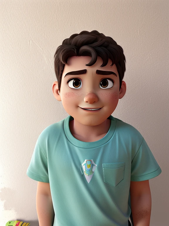 flying with iron man armor, use o mesmo rosto da foto, alta qualidade, High definition, cartoon 3d, estilo disney pixar