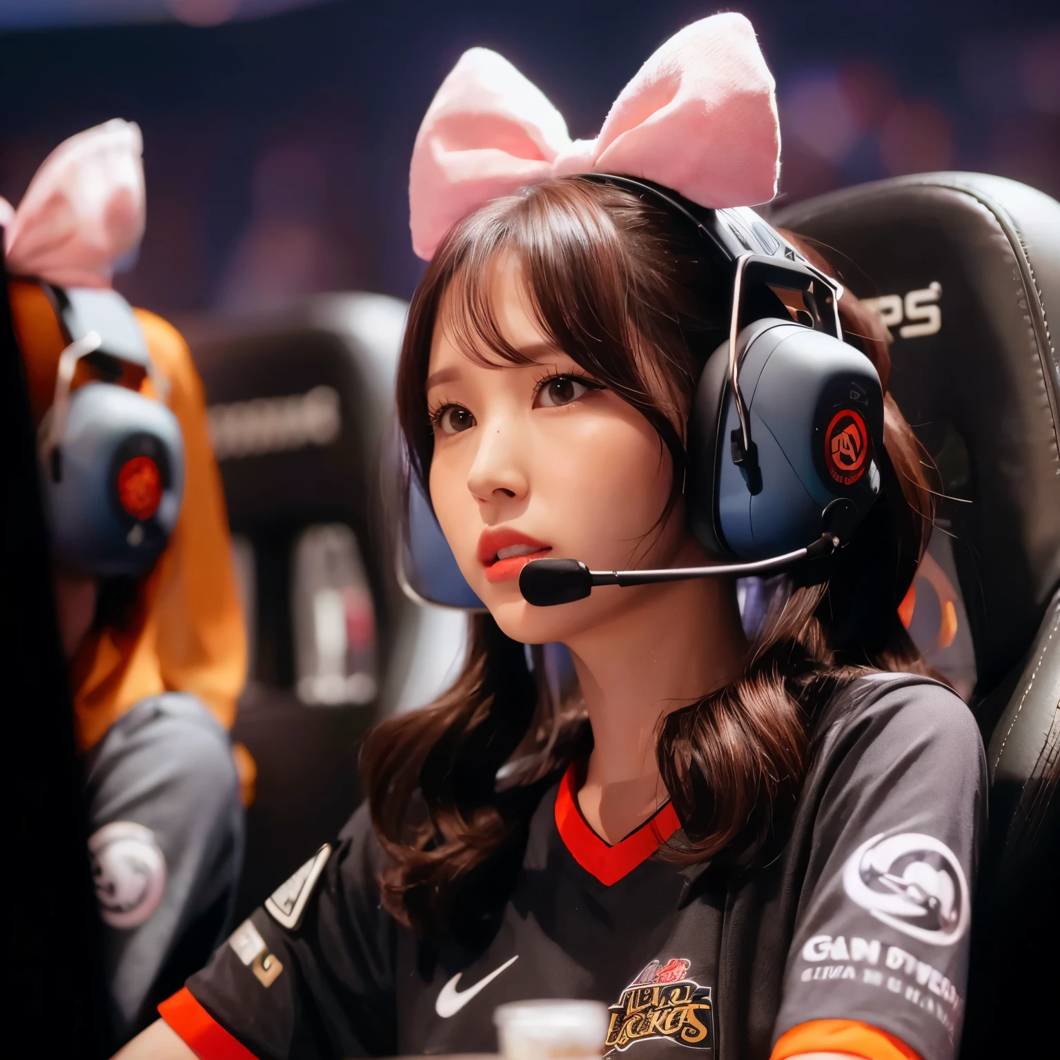 Myoui Mina from Twice face, fotorrealista, ultrahd
