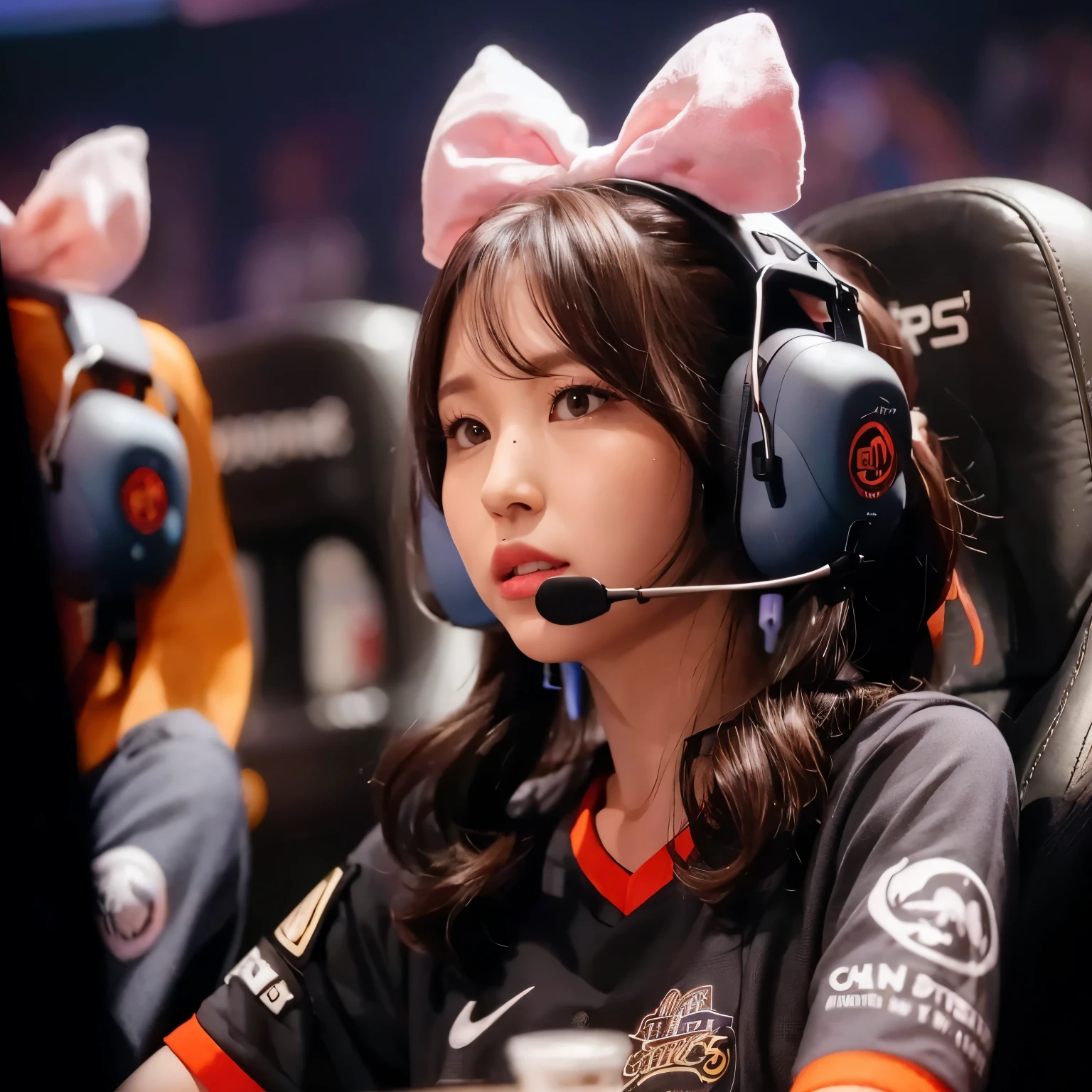 Myoui Mina from Twice face, fotorrealista, ultrahd
