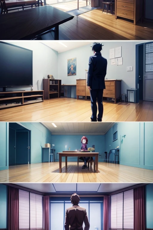 Anime scene of a woman and a man standing in a room, Screenshots from animated movies, 今日精选anime still frame, Still from TV animation, animation stills, in animated movies, Screenshots from the 2012 animation, Animation movie screenshots, Medium shot of two characters, anime screenshot, Anime screenshots, anime still frame