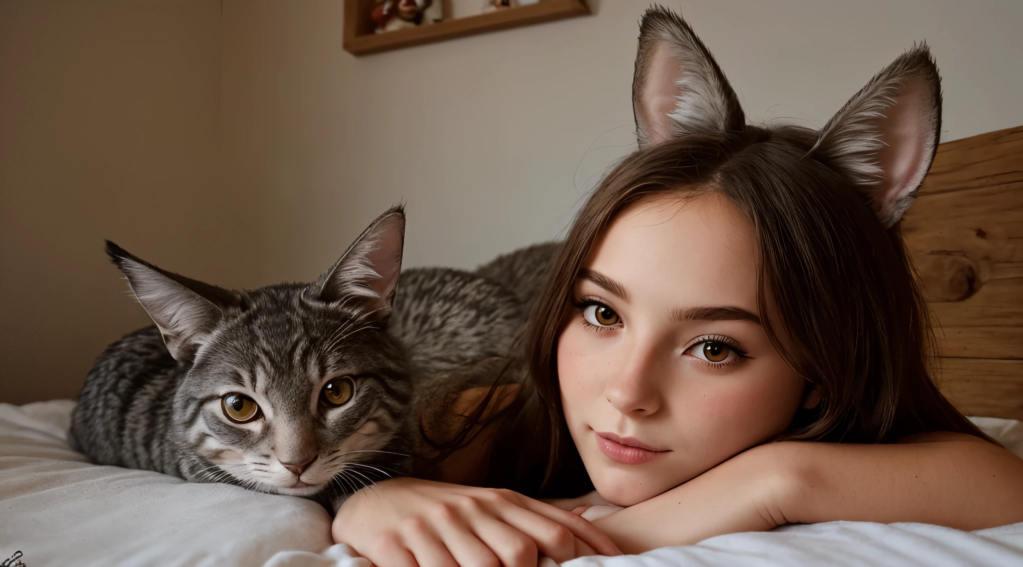 il y a une femme en costume avec un masque et des oreilles de chat, avec masque kitsune, Version SFW, Holo est une fille loup, style mini mignon à fourrure femelle, fille chat, rendu en SFM, attractive fille chat, anime fille chat, fille chat, commission pour la haute résolution, fille déguisée en lapin, Art poilu en POV, beautiful young fille chat