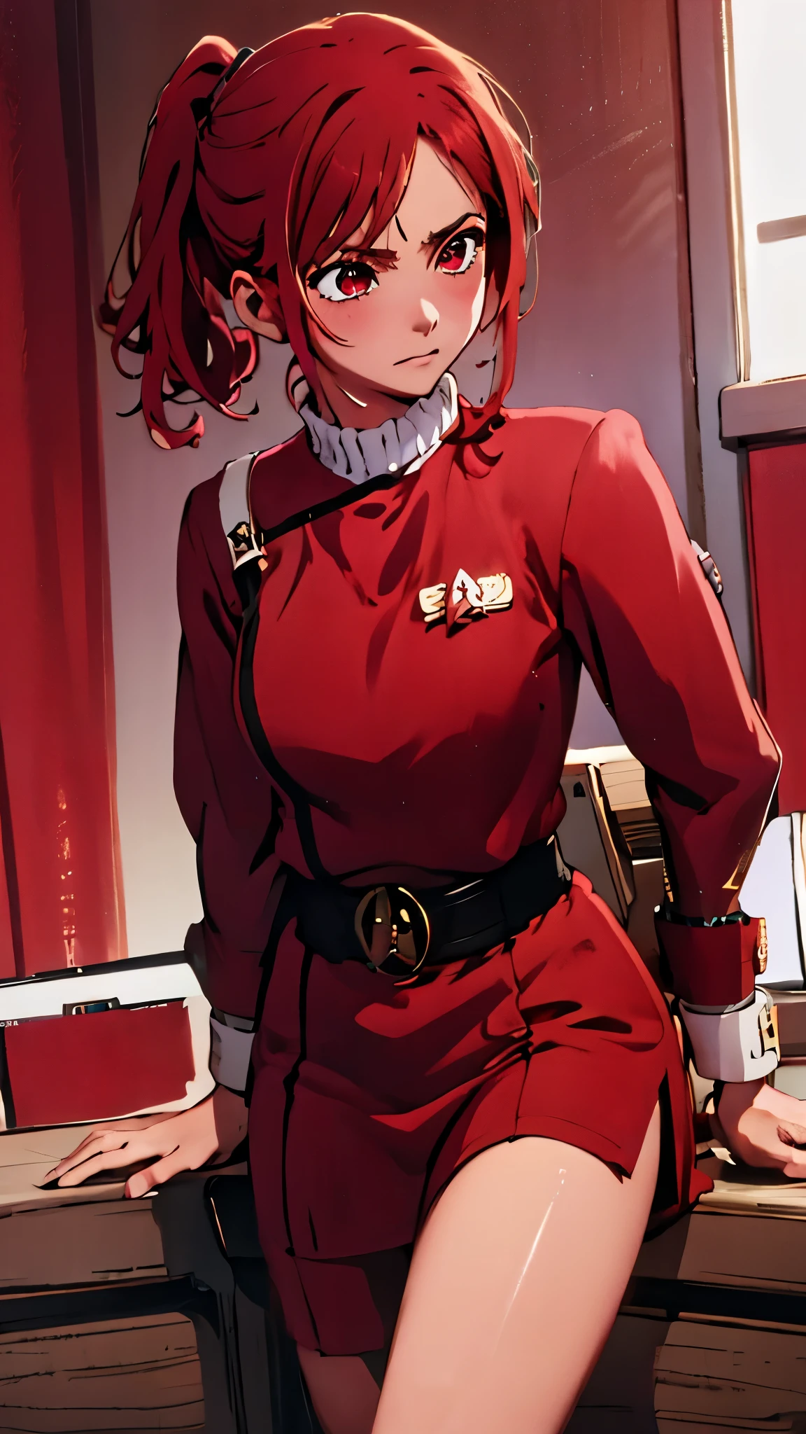 Hoshino Ruby, red twokunf uniform