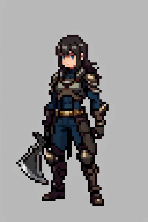 high resolution, Woman warrior, Leather Armor, ax, Dungeons