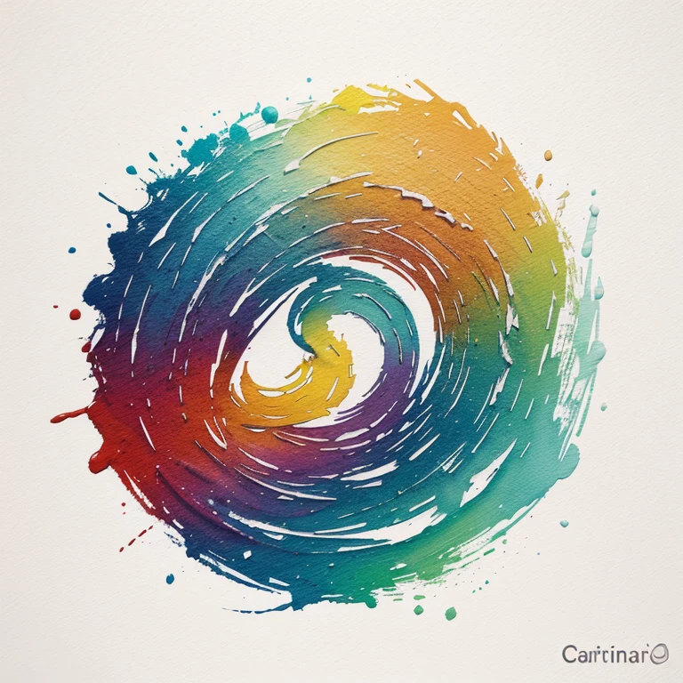 Carina ART texto logo para empresa de arte,bote de pintura,paint,paleta de colores,craft,manualidades