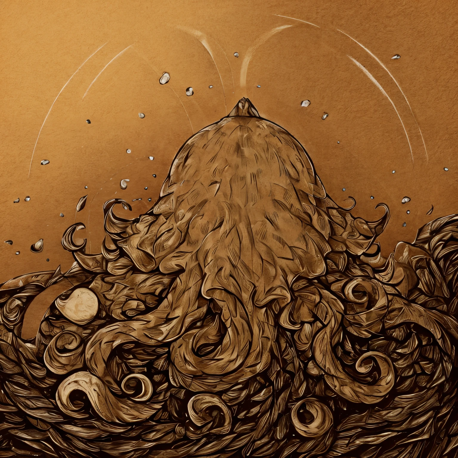 Extremely detailed octopus