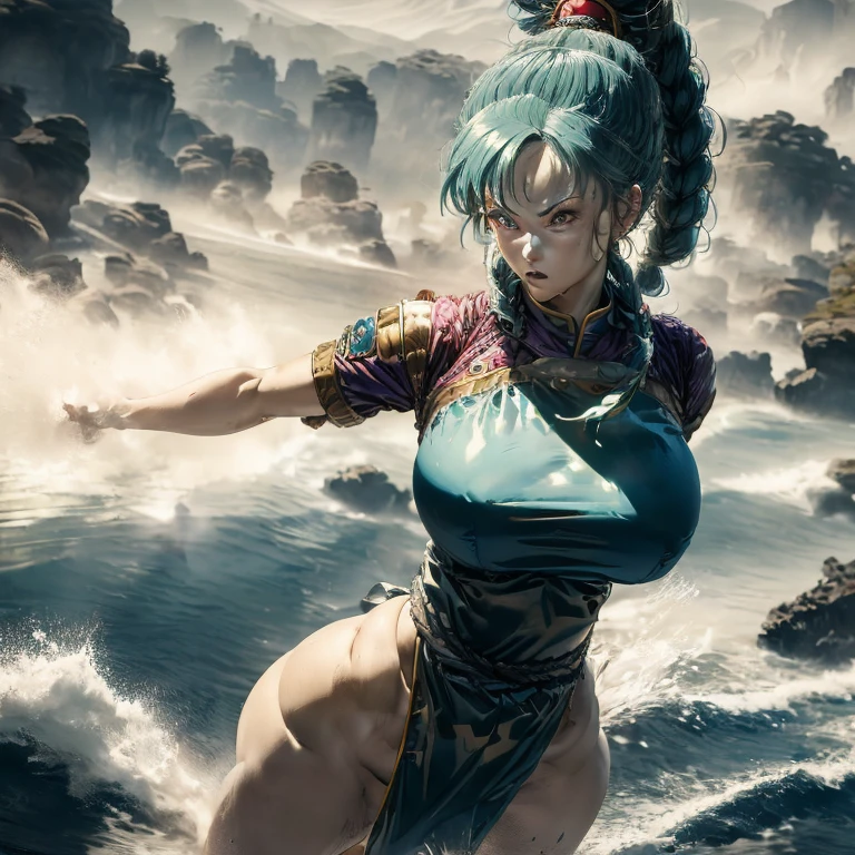 Picture Prompt: Bulma, Ronin Samurai, Big Tits
(Anime-inspired, energy ball, sci-fi vehicle, dragon balls, Bulma, Ronin Samurai, curvaceous figure, big tits, battle-ready, Japanese culture, sword in hand, armored, traditional samurai attire, dynamic lighting, high contrast, full-body shot, gleaming armor, determined expression, eye-catching, battle scene, intense focus, sharp edges, detailed fabric, expressive eyes, realistic pupils, long black hair, wild, flowing, windswept, adventurous spirit)
Bulma, the curvaceous anime heroine,