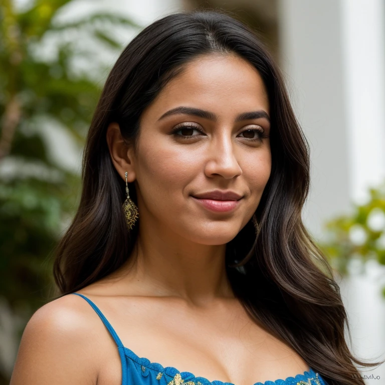 ((melhor qualidade)), ((obra de arte)),)(((detalhado))) , rosto perfeito (( ultra realista)) ((meia idade)) ((33 anos)) Very beautiful brunette with striking Latin Spanish features and long black hair, olhos verdes grandes e brilhantes lindos, dressed in a light floral dress in the European summer in Spain taking a selfie ((sozinho)) ((mulher))) The woman's sweet face is ((((altamente detalhado, com recursos realistas e suaves, swollen lips.)))) The woman's stunning eyes are beautifully detailed, with realistic shading and multiple colors and high resolution.Garantir que o rosto da mulher, cabelo, and the eyes are perfect. realismo, encantadora, encantadora, 8k, Contrata, .CGI, Pintura digital, unidade, motor irreal, (((parte mestre))), intricado, elegante, altamente detalhado, majestoso, fotografia digital, Arte de Artgerm e Ruan Jia e Greg Rutkowski, (parte mestre, belos olhos finamente detalhados: 1.2), HDR, textura de pele realista, (((1mulher))), (((sozinho))), Inclua um rosto altamente detalhado, Rosto extremamente detalhado, e fundo interessante.