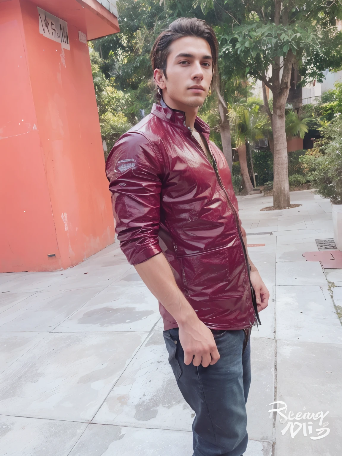 Change background, Cyberpunk,handsome boy, realistic,ultra realistic