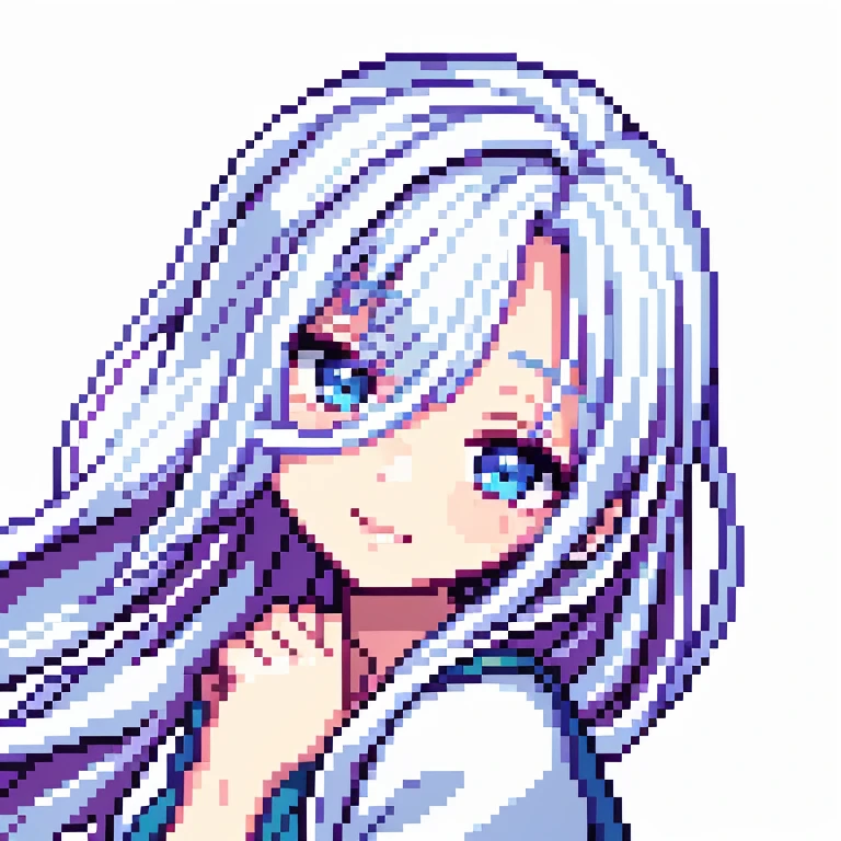 anime girl with white hair and blue eyes, White hair的女孩, anime long hair girl, Anime visual of a cute girl, Flowing white hair, blonde anime long hair girl, perfect White hair girl, White hair, young anime girl, with white hair, Very cute anime girl face, with long white hair, Silver-haired girl, Cute and natural anime face