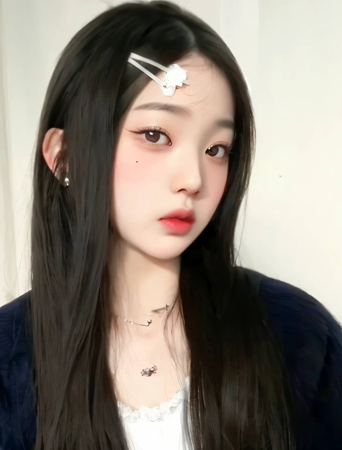 Arafed Asian woman with long black hair and pink hair., muchacha coreana, ulzzang, Young cute pale asian face, pale korean adorable face, joven y adorable rostro coreano, hermosa mujer surcoreana, hermosa joven coreana, Asian girl, hermosa joven coreana, Asian girl with long hair, beautiful Asian girl, young Asian girl, shikami, asian features, jennie blackpink