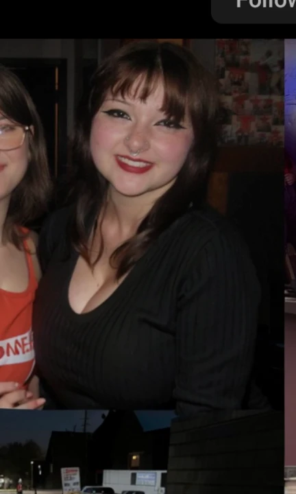 arafed image of a woman and a man posing for a picture, taken in the late 2000s, taken in the mid 2000s, taken in the late 2010s, taken in night club, around 1 , taken in the 2000s, non blurry, Big tits, huge tits, no clothes, sexy, cute, minimal clothes, thick, bbw, chubby stomach, thick nipples, nipple piercings, large areola, hard nipples, piercing through shirt, nipples hard through shirt, busty, major cleavage, naked, ripping through top, spilling over sides, bra too tight, giant tits, extra wide hips, upper body zoom in, showing off huge tits, fat stomach, see through top, fat bbw, large areola showing