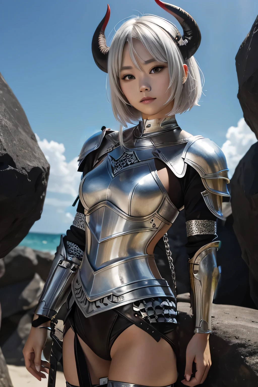 silver leather armor