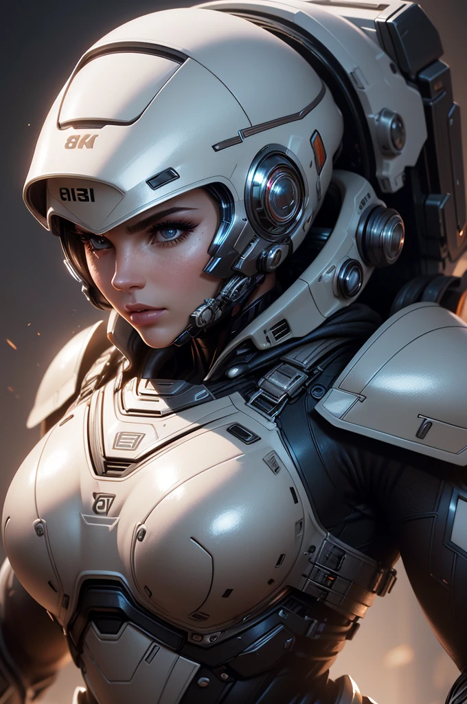 (parte superior do corpo), (Realistic, [anime]), (..3d:0.3), dramatic lighting, ((master part)),(qualidade),(Altas), alta Lady Voidstar, [[abdominais cobertos]], ((X-ray Power Armor|bodysuit forrado|Armadura White Power) mechanical arms), cabelo preto longo undercut, [sorriso maligno], seios pequenos, umbigo coberto, delineador, Cilia, rosto perfeito, Nariz bonito, aluno detalhado, Olhos bonitos, Olhos detalhados, olhos castanhos, Perfect lips, A-pose no monitor, fundo simples, [boku no hero academia], (mover:1) ,