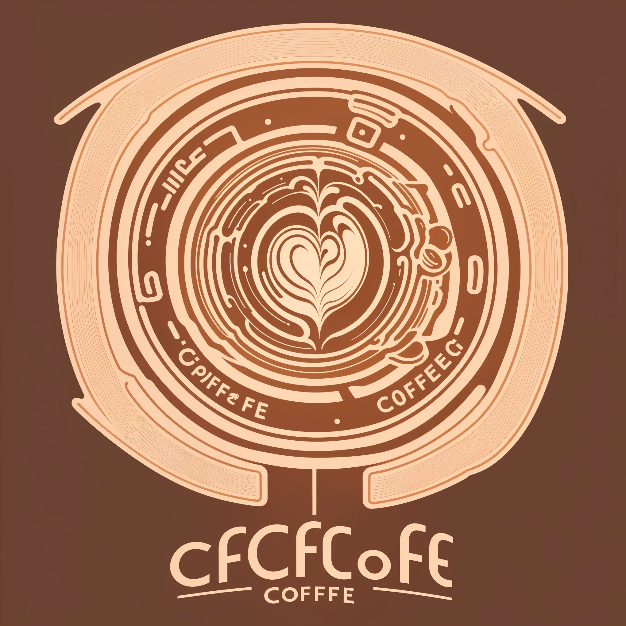 coffee cafe, logo, vector, line art, design, inspiration, straight, symmetry,