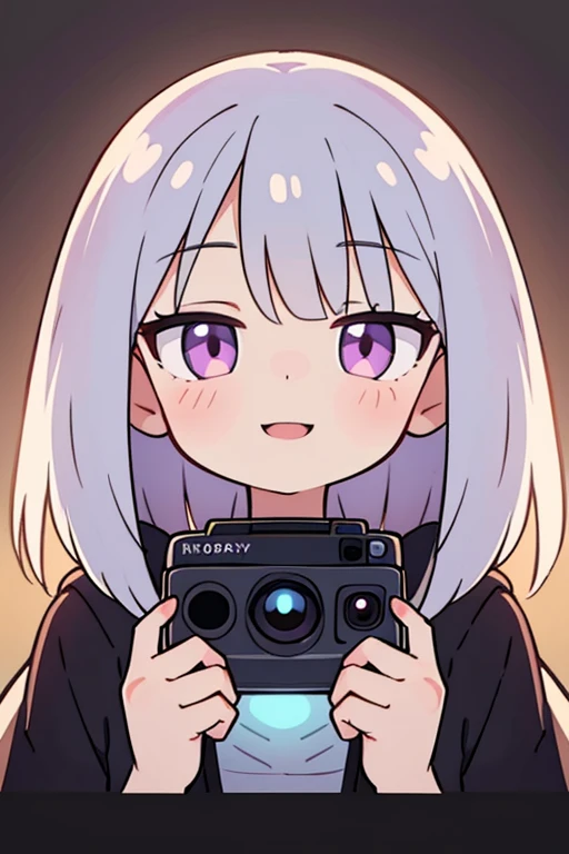Happy girl polaroid style, smooth soft skin, symmetrical, soft lighting, detailed face, concept art, digital painting, looking into camera