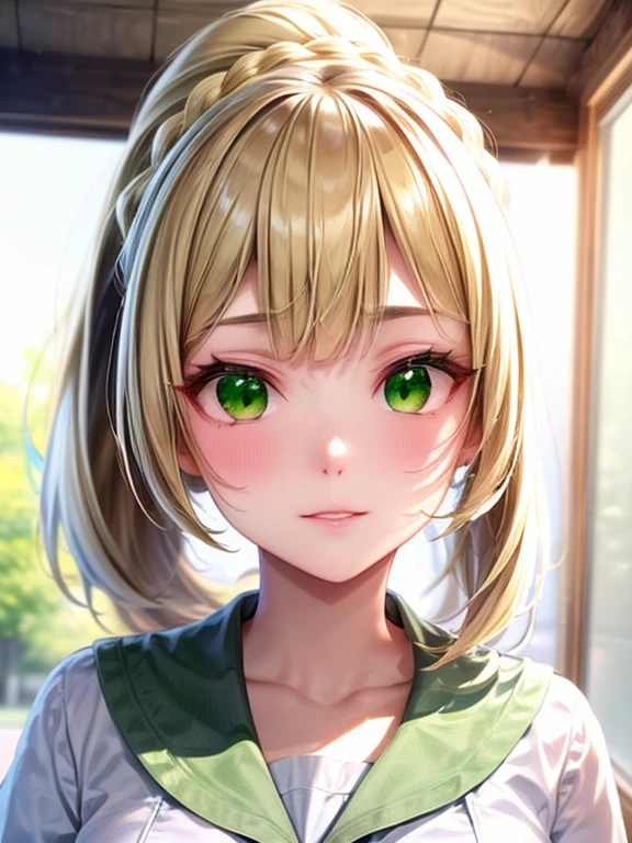 masterpiece, highest quality, masterpiece, Godlike quality, Godlike art, highly detailed face, very realistic, cute, young girl, smile, Big eyes, long eyelashes, colorful hair, multicolored eyes, shiny skin, lip whole, big lips, shiny skin, blush, Nice views