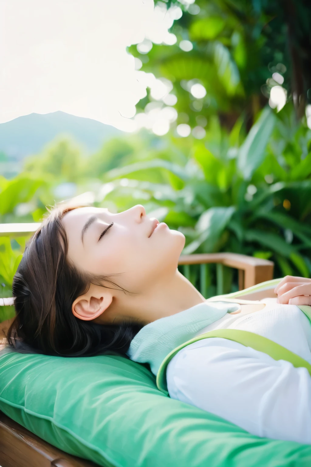 Relaxed, easy going, easy going,Peaceful girl, のんきでRelaxed雰囲気,