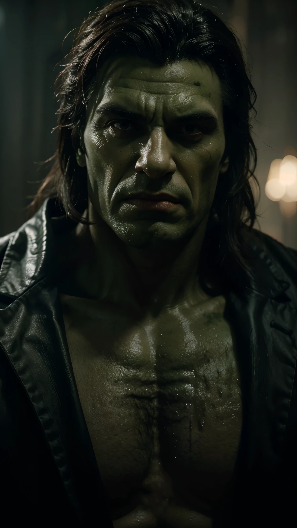 Hulk become Dracula, full face, good quality, unreal engine 5, wallpaper, colerful, highly detailed, 8k, soft light, photo realistic