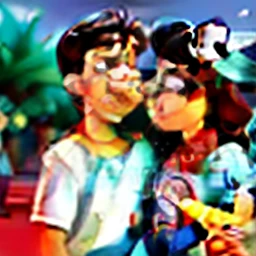 casal no estilo disney pixar, alta qualidade, melhor qualidade