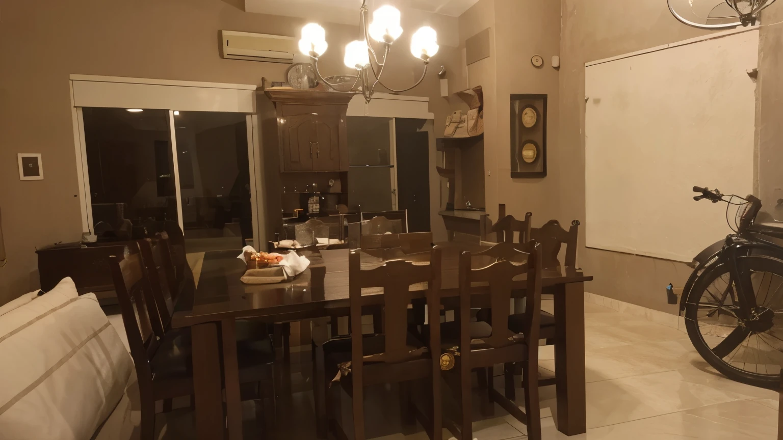 Mediterranean style dining room, contemporary, mesa irregular, lamparas modernas