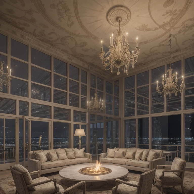 master piece, best quality, 8k, ultra-detailed, realistic,
professional lighting, realistic shadow, fine details, Golden ratio, high detail, Photorealism,
night, night view,
A room in a luxury hotel,
A computer with three LCD screens, Chart trading screen,
Design based on white,
quiet atmosphere, Interior design, upper floors
big window, A beautiful night view can be seen from the large windows,
A little light is leaking,
originality