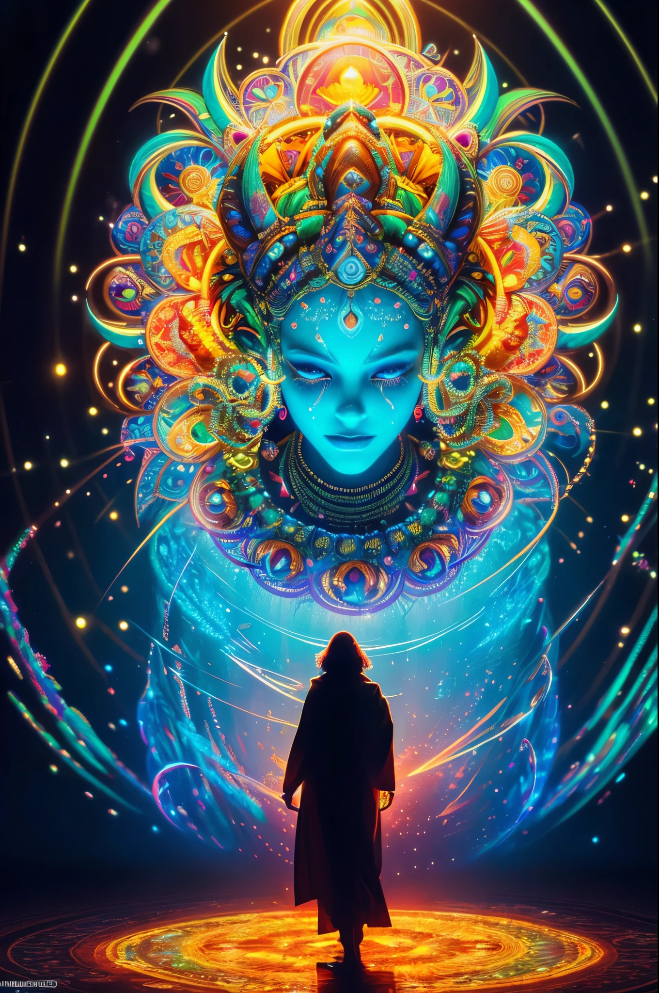 (best quality,4k,8k,highres,masterpiece:1.2),ultra-detailed,(realistic,photorealistic,photo-realistic:1.37),mandala,religious,psychedelic,colorful,fantastical,cyberpunked,cyberpunk,marine creatures,serene atmosphere,luminous lighting,fluid forms,meditative experience