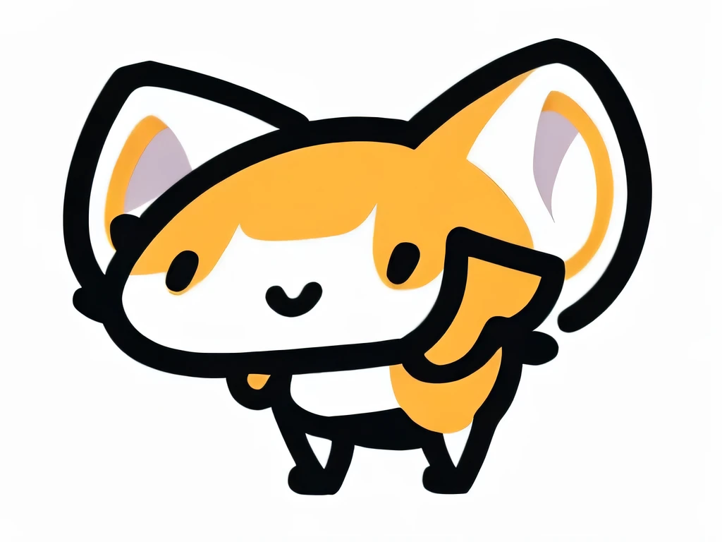 White background,full body display,People with particularly big ears