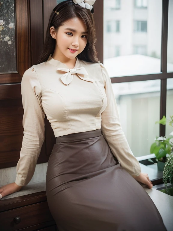 high quality, perfect lighting, detailed face, detailed body, 1 girl, solo, (tight body), standing , rin, ((rin)) 1girl, masterpiece, best quality, vintage photography, old photography, vintage style photography, 8k, detailed skin texture, detailed cloth texture, beautiful detailed face, intricate details, ultra detailed, Alice in Wonderland, (a bow on her head:1.1), upper and lower body, the whole body attraction,, (8k, best quality, masterpiece:1.2), (realistic, photo-realistic:1.37), ultra-detailed, 1 girl, cute, solo, beautiful detailed sky, detailed cafe, night, dating, (nose blush), (smile:1.2), beautiful detailed eyes, business attire, rain, (8k, RAW photo:1.2),best quality, ultra high res,dramatic angle,(fluttered detailed color splashs), (illustration),(((1 girl))), ((Best quality, 8k, Masterpiece :1.3)), Sharp focus :1.2, A pretty woman with perfect figure :1.4, Slender abs :1.2, ((Dark brown hair, Big breasts :1.2)), (White button up long shirt :1.1), City street:1.2, Highly detailed face and skin texture, Detailed eyes, Double eyelid
photoreal acmm ss outfit, wearing acmm top, light yellow acmm top, short sleeves, buttons, wearing acmm long skirt, white and black with printed acmm long skirt, acmm ls outfit, wearing acmm top, white acmm top, long sleeves, wearing acmm long skirt, black acmm long skirt, printed skirt