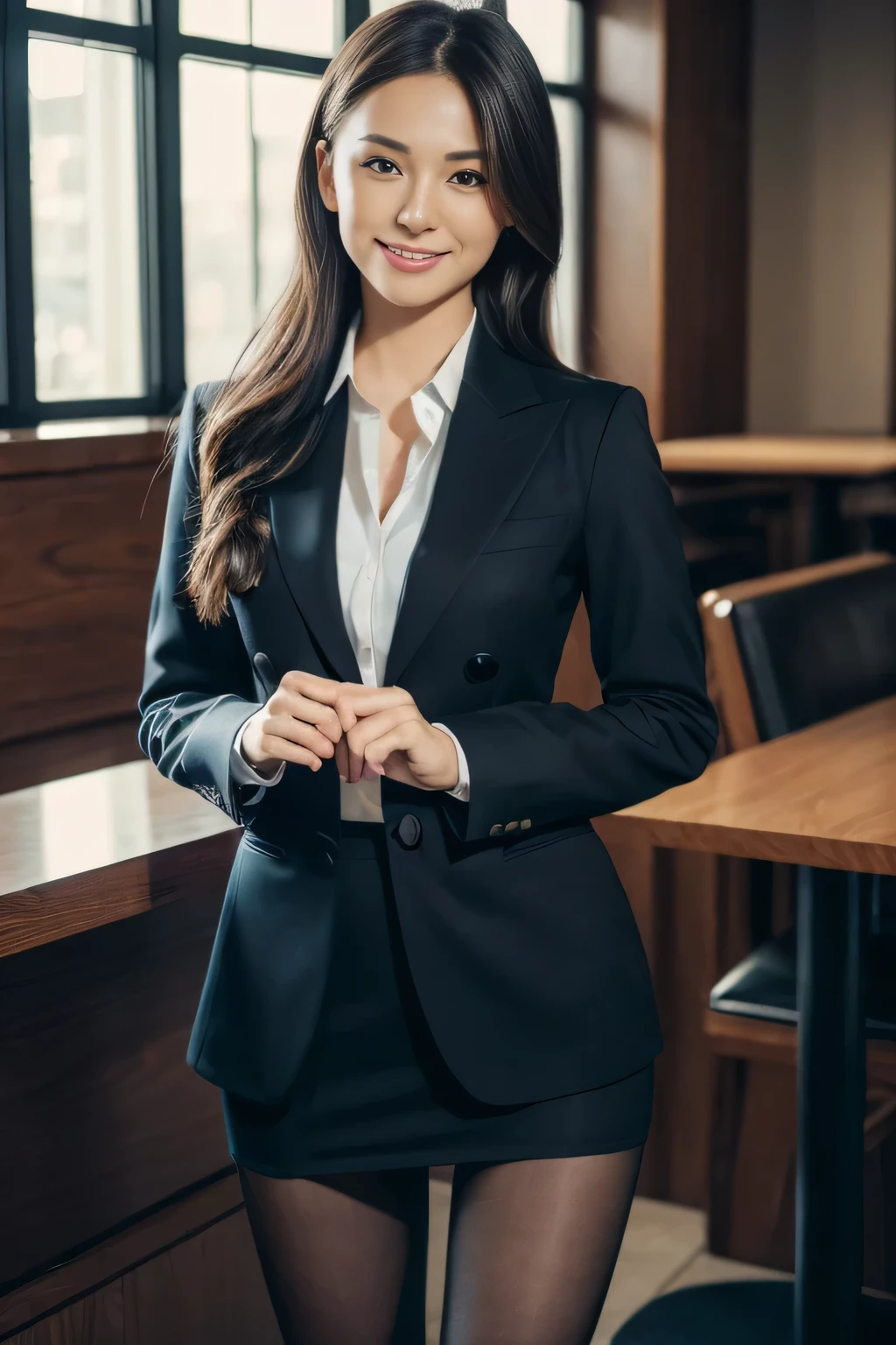 白いsuitを着た優雅な女性, face :8,781393024], (beautiful feet、thighs thighs、black pantyhose)、Sip a cocktail at the hotel bar、厳格な白いsuitを着て, 高級suit, suitを着た女の子, suitを着た女の子, 厳格なsuitで, エレガントなsuit, ekaterina, suitを着て, suit,　suitを着ている, 笑face、Ready for a meeting、to be born,(8K、highest quality、masterpiece:1.2)、(intricate details:1.4)、(Photoreal:1.4)、octane rendering、Super detailedな複雑な 3D レンダリング, soft light in the studio, rim light, vivid details, Super detailed, realistic skin texture, 詳細 face, beautiful and fine eyes, Highly detailed CG Unity 16k wallpaper, compensate, (detailed background:1.2),shiny skin、exposed thighs!!!