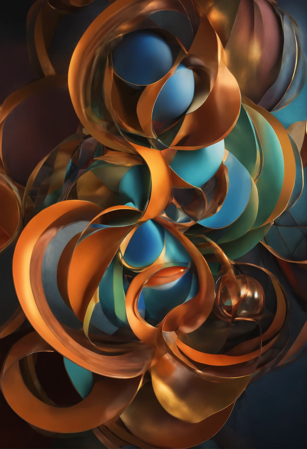 A collection of geometric objects,interesting illusion,creative composition,modern art,masterpiece:1.2,ultra-detailed,(realistic,photorealistic,photo-realistic:1.37),3D rendering,HDR,UHD,professional,vivid colors,sharp focus,physically-based rendering,extreme detail description,studio lighting,abstract,modern art,contemporary,psychedelic,unique,colorful,bold,visually stunning,abstract expressionism,colorful hues,playful juxtapositions,visually striking,mesmerizing,ethereal,luminous colors
