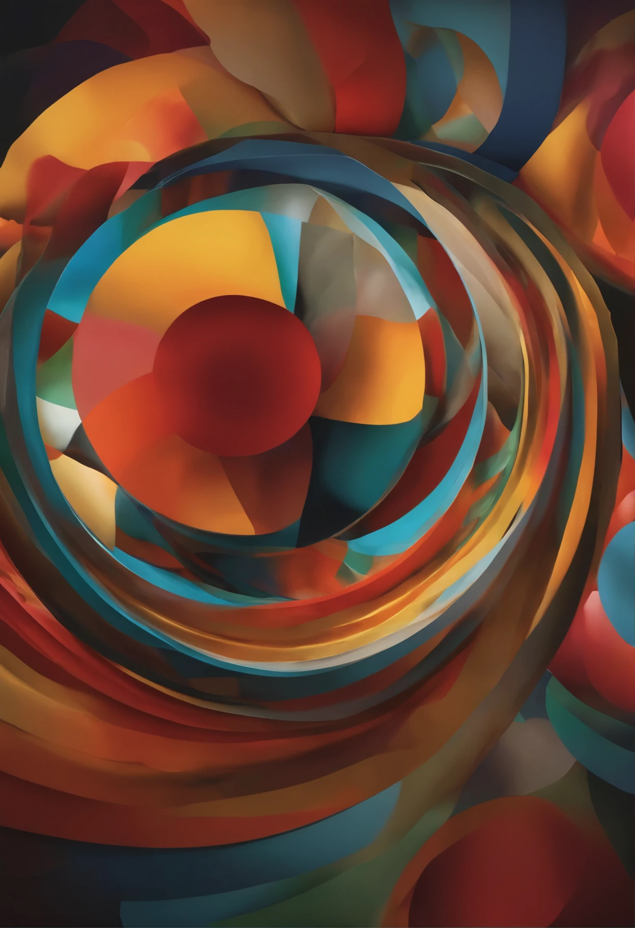 A collection of geometric objects,interesting illusion,creative composition,modern art,masterpiece:1.2,ultra-detailed,(realistic,photorealistic,photo-realistic:1.37),3D rendering,HDR,UHD,professional,vivid colors,sharp focus,physically-based rendering,extreme detail description,studio lighting,abstract,modern art,contemporary,psychedelic,unique,colorful,bold,visually stunning,abstract expressionism,colorful hues,playful juxtapositions,visually striking,mesmerizing,ethereal,luminous colors
