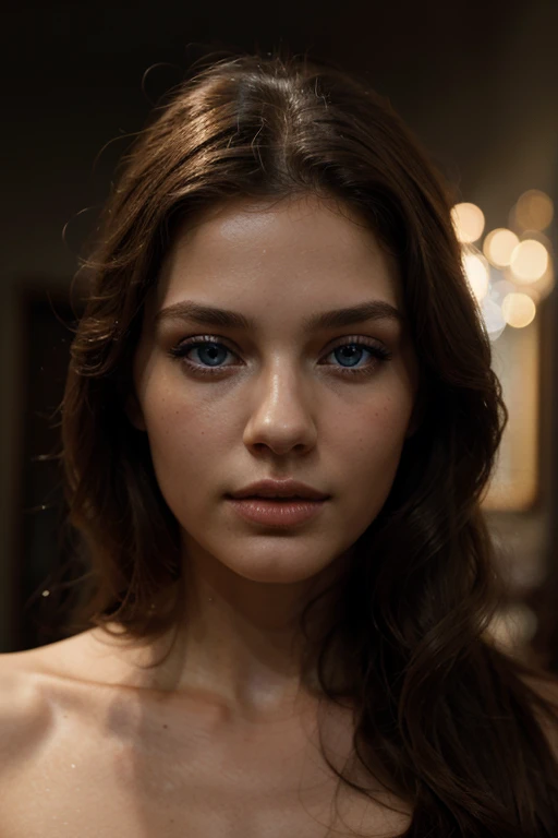 beautiful, face, woman, model, blue eyes, close up, dramatic, rembrandt, lighting, full lips, model , vogue, lighting, fashion