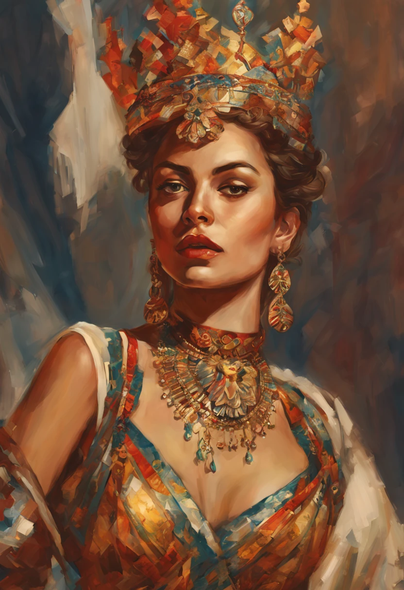 portrait half body female Russian concubine with slim curvy body painting by gaston bussiere, greg rutkowski, yoji shinkawa, yoshitaka amano, tsutomu nihei, donato giancola, tim hildebrandt, oil on canvas, trending on artstation, featured on pixiv, cinematic composition, extreme detail, metahuman creator